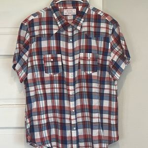Panhandle short sleeve western snap shirt
